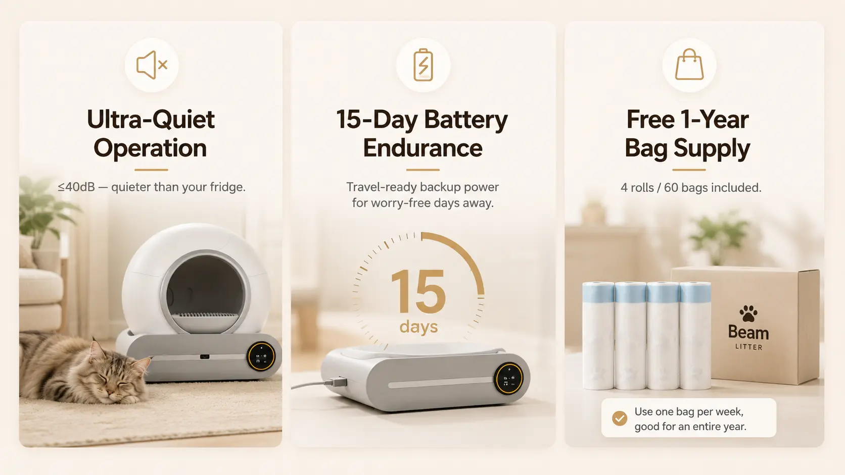 Beam Litter Everyday Convenience